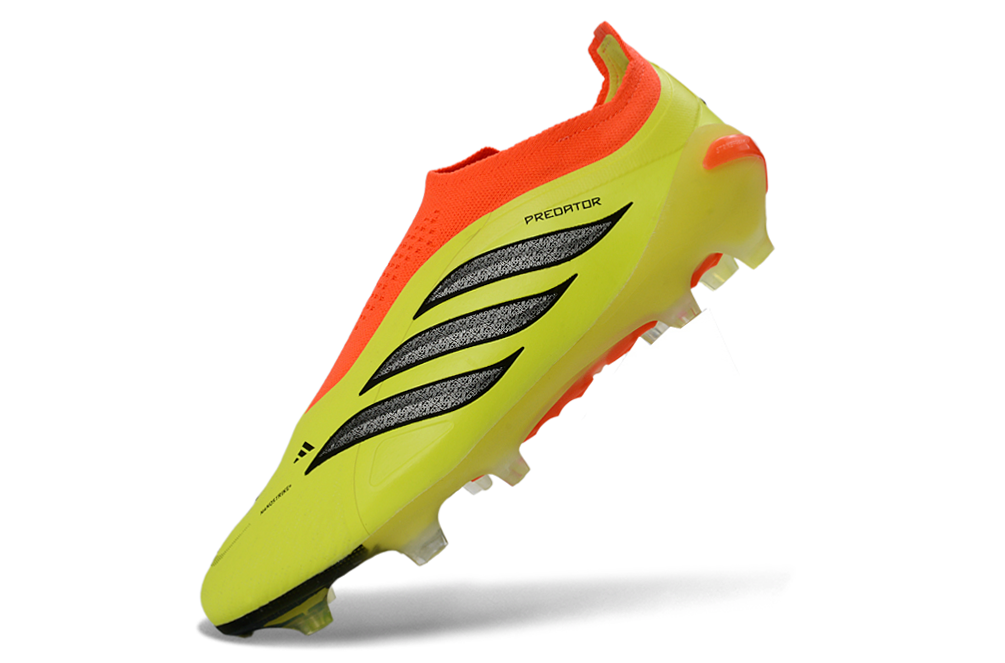 Adidas Predator 26 Laceless Elite FG soccer cleat, side view
