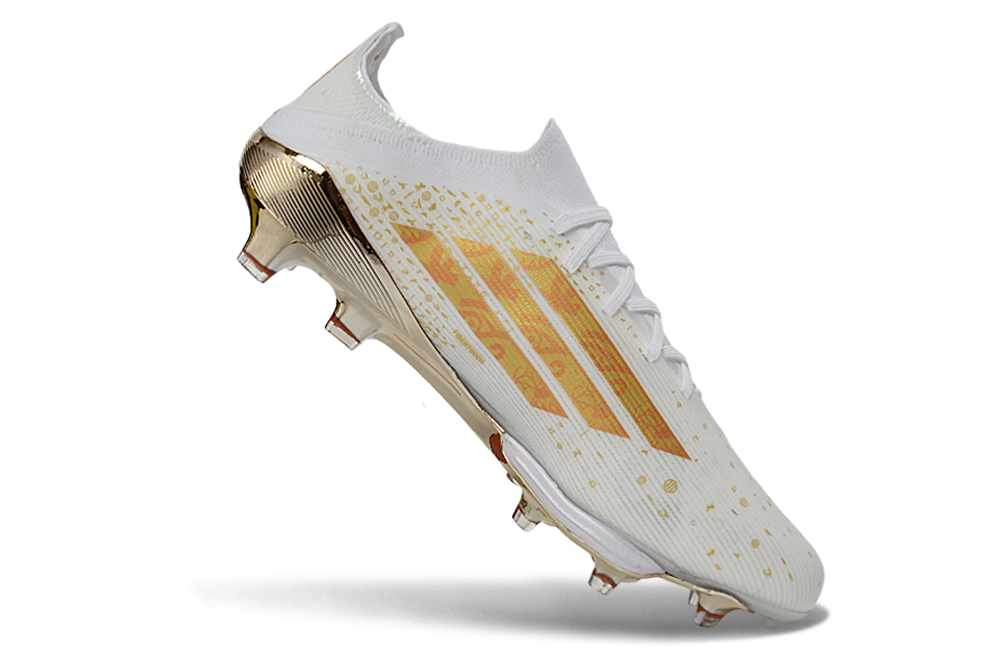 Adidas F50+ Elite FG Football Boot in Action with Player Kicking the Ball